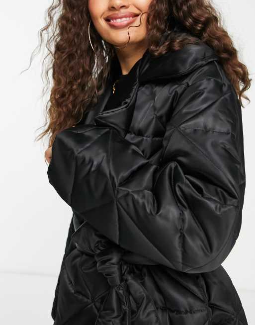 Asos puffa coat best sale