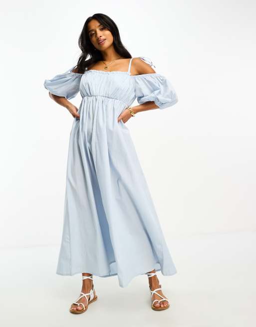 Cornflower blue dress store asos