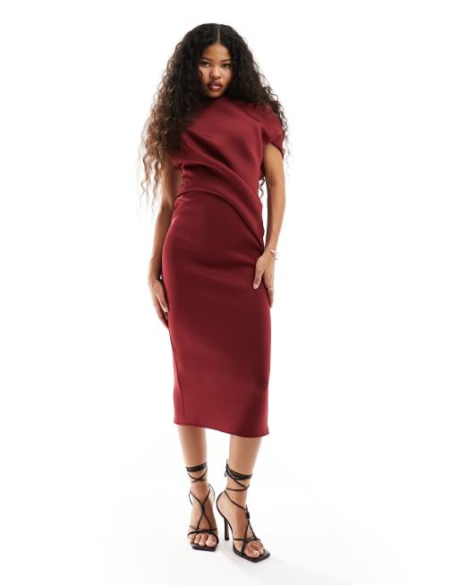 Asos red store pencil dress