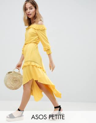 off shoulder tea dress