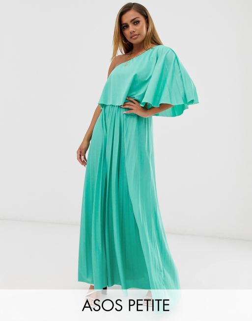 Asos design pleated outlet crop top maxi dress