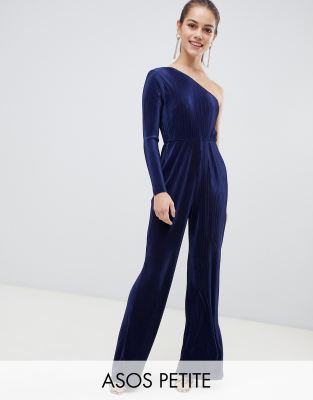 petite one shoulder jumpsuit