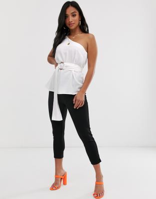 asos one shoulder top