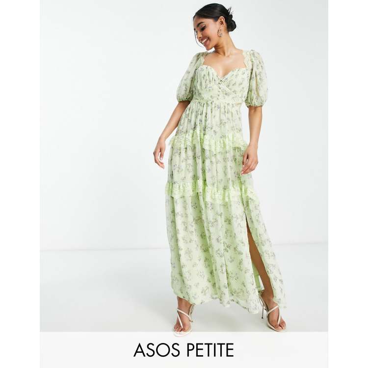 ASOS Design Petite Bust Cup Midi Tea Dress