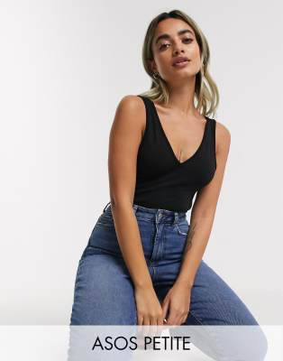 cotton v neck vest
