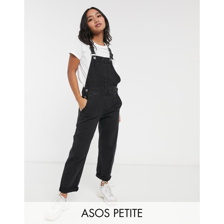 ASOS DESIGN Skinny Denim Dungarees In Black, $50, Asos