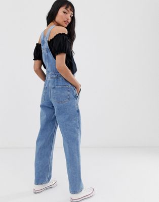 Femme DESIGN Petite - Original - Salopette en jean à délavage moyen