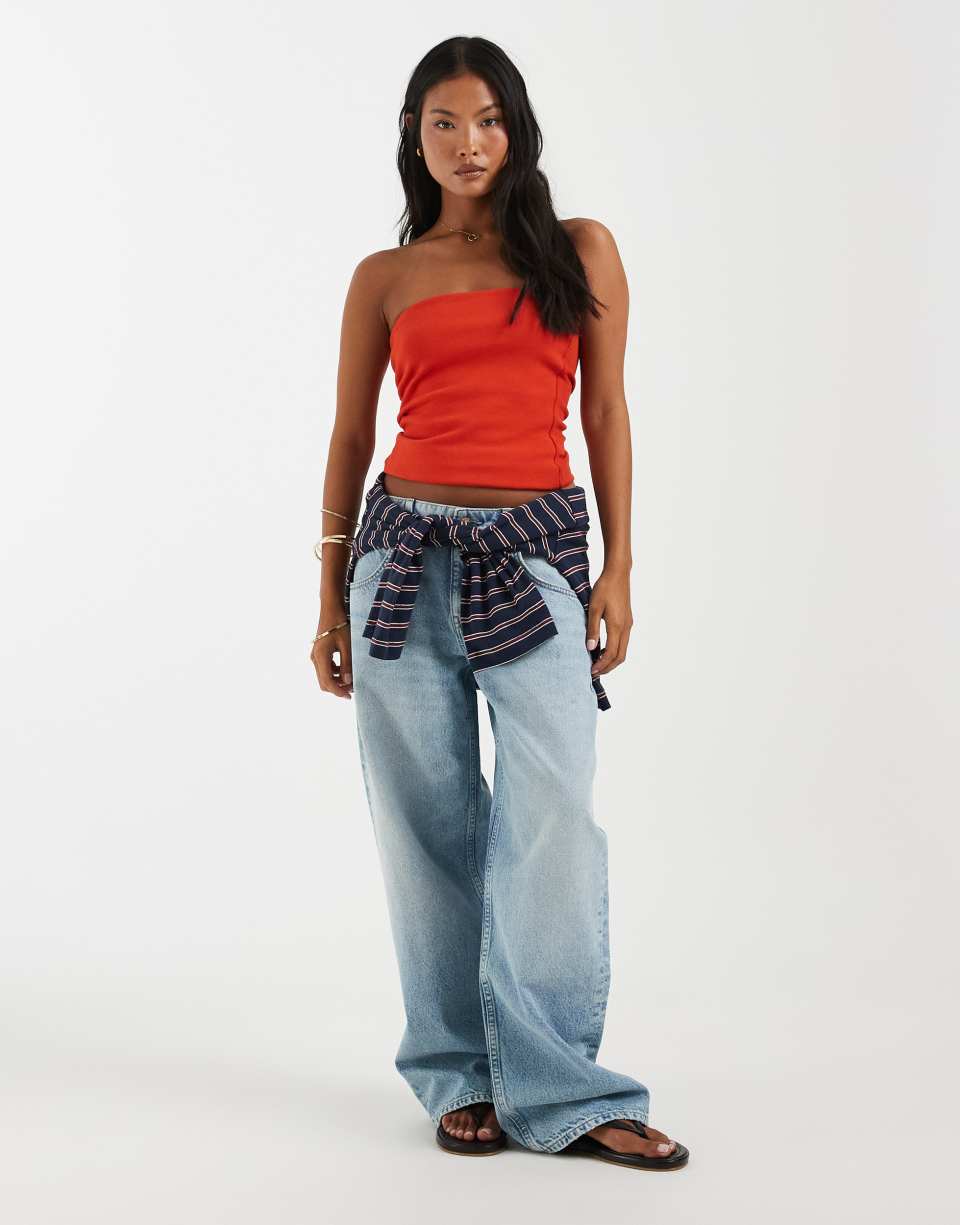 Oversized boyfriend jeans