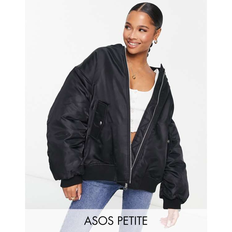 Oversized bomber jacket deals women's