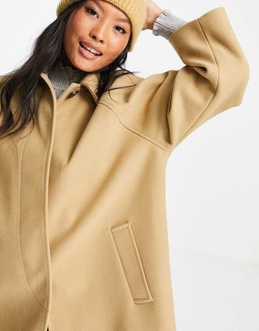 Asos hot sale camel overcoat