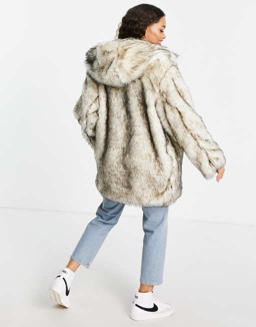 Fur coat outlet asos