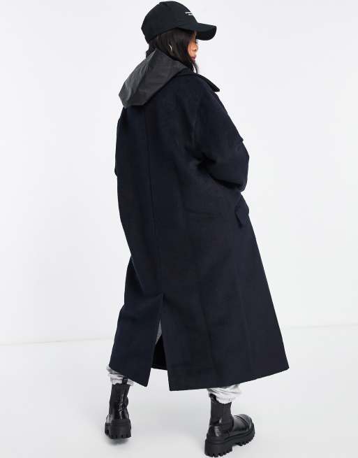 Asos hotsell navy coat