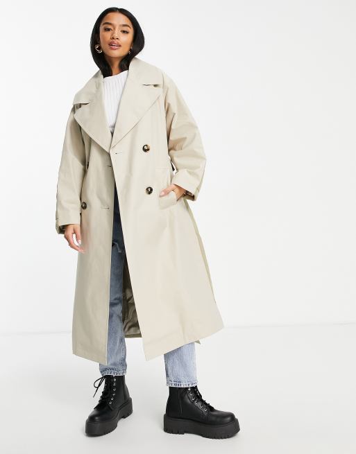 Asos camel trench coat sale