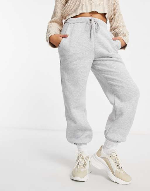 ASOS DESIGN Petite oversized jogger in grey