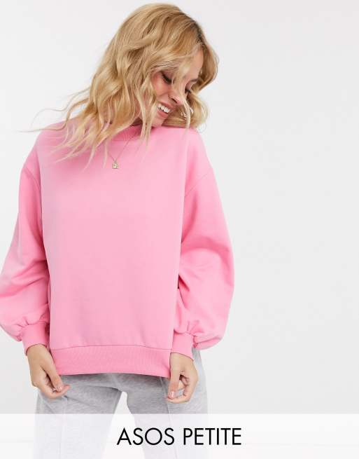 ASOS DESIGN Petite Exklusives Lounge Set aus Oversize Sweatshirt und Joggingho ASOS