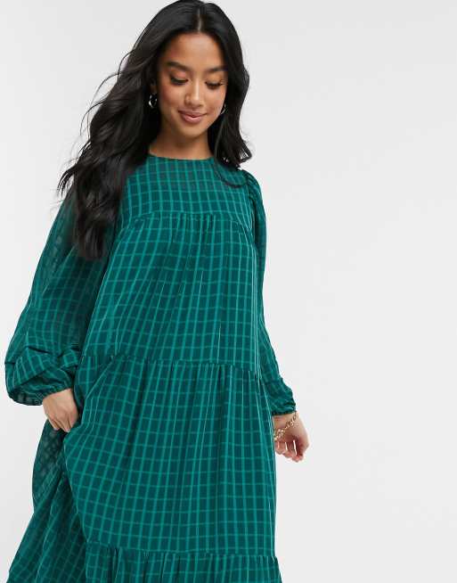 Check dress outlet asos