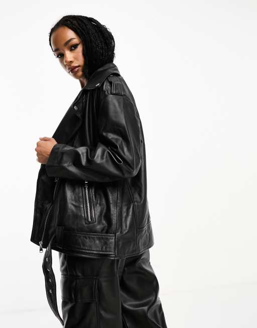 Asos leather jacket review sale