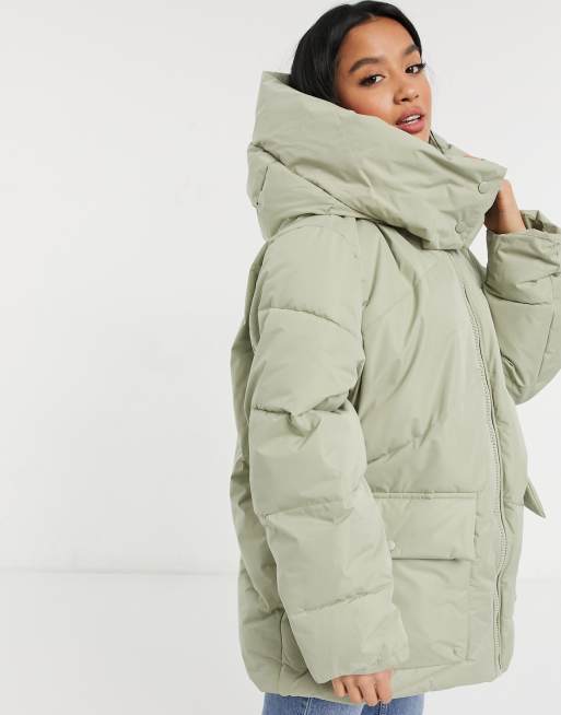 asos oversized puffer coat