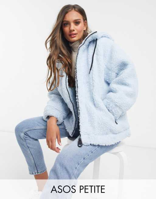 Baby blue store sherpa jacket