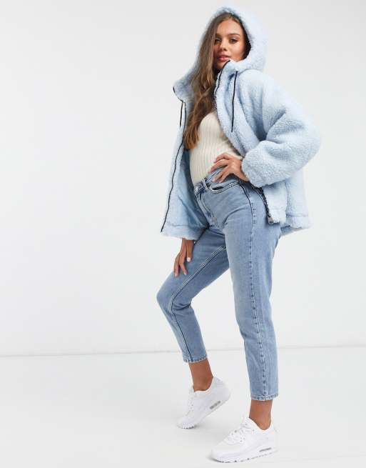 Baby blue 2025 sherpa jacket