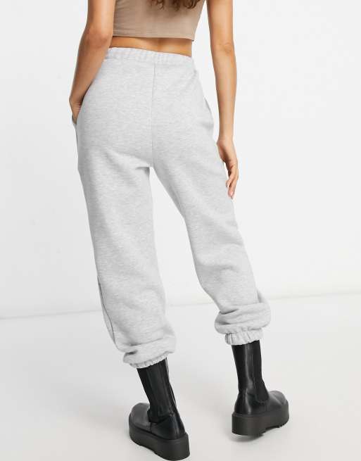 ASOS DESIGN Petite oversized sweatpants in gray marl