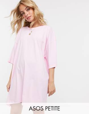 baby pink tshirt dress