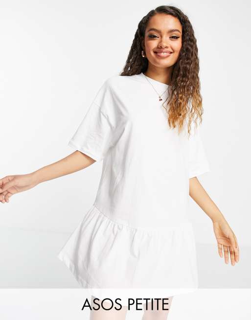 Asos petite white outlet dress