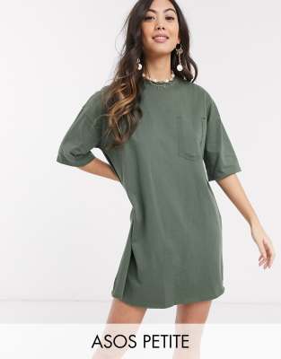 t shirt dress khaki