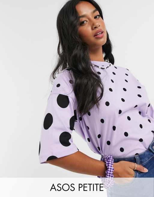 ASOS DESIGN relaxed t-shirt with polka dot print