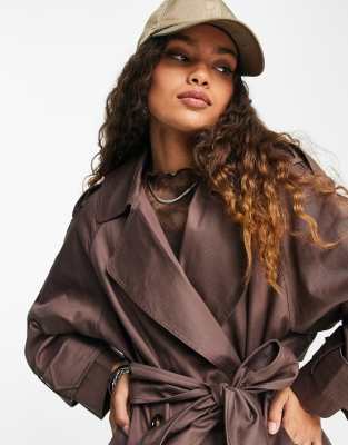 asos design petite trench coat