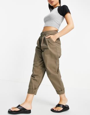 olive green petite pants