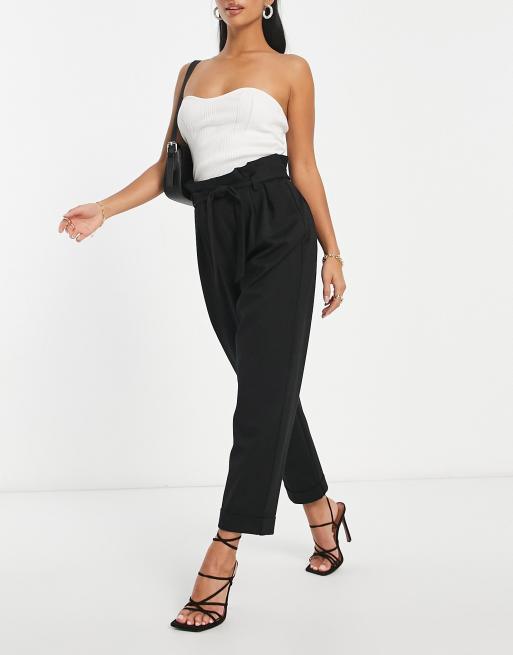 Pantalon carotte femme discount petite