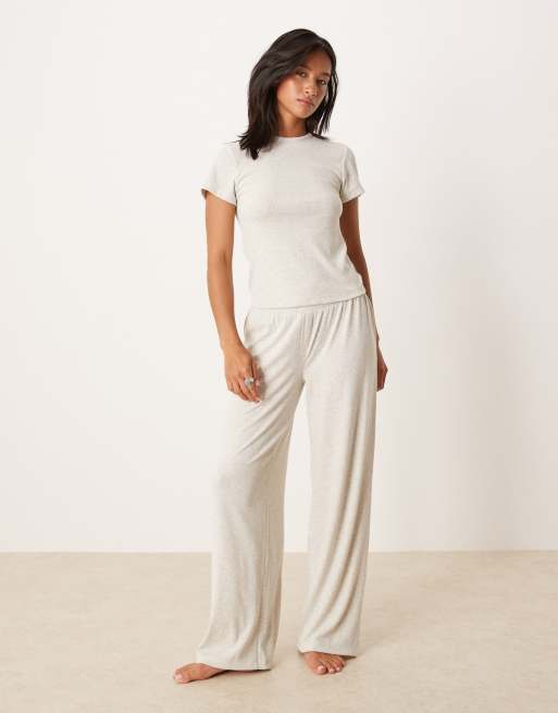 ASOS DESIGN Petite - Pantalon côtelé à assortir - Beige