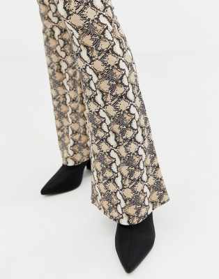 Asos Évasé Design Imprimé Serpent PetitePantalon CBdxoe