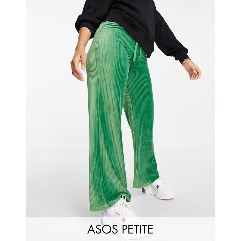 9fkOP Pantaloni con fondo ampio DESIGN Petite - Pantaloni dad in velluto a coste verde