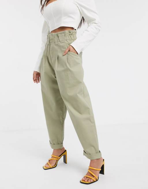 Paperbag pants outlet petite