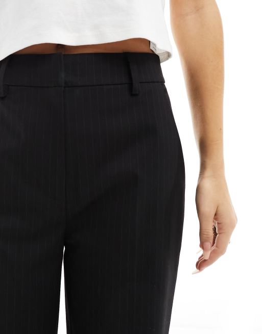 Petite pinstripe cigarette clearance trousers