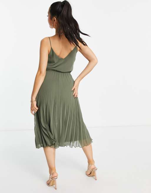 three quarter sleeve midi summer dresses for women Flowing Midi Dress with 3/4 Sleeves and Dramatic Drape Spring/Summer '26 Blue Sparkle / XX-Large