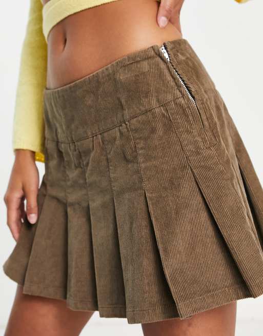 Asos womens outlet pleated skirt