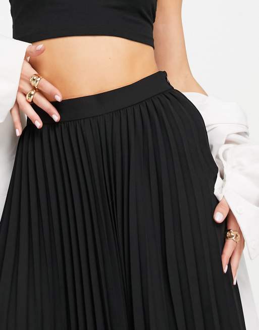 Asos petite pleated midi skirt clearance uk