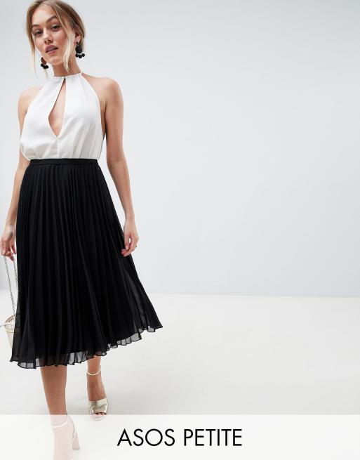 ASOS DESIGN Petite pleated midi skirt | ASOS