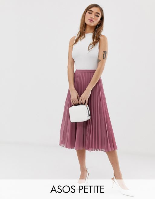 Pleated midi on sale skirt for petite