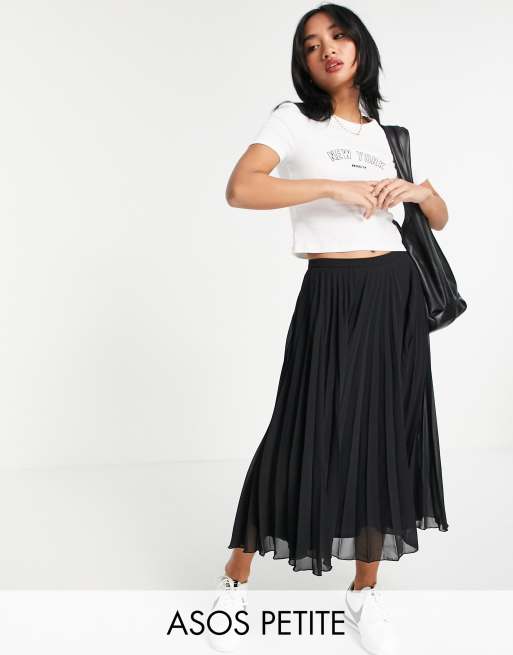 Asos design pleated skirt midi clearance dress