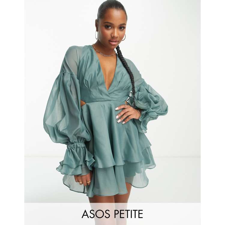 Asos pleated cheap mini dress