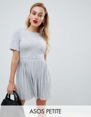 asos pleated skirt dress