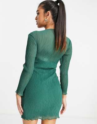 michelle plisse mini dress