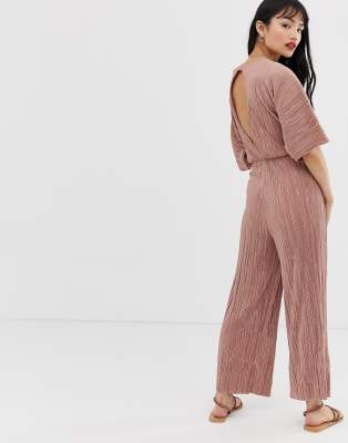 plisse jumpsuit asos