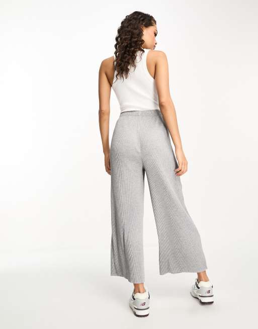 Grey Printed Culottes