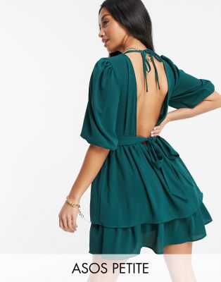 asos petite green dress