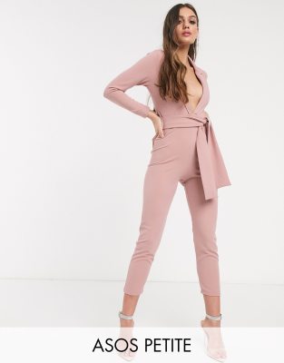 petite plunge jumpsuit